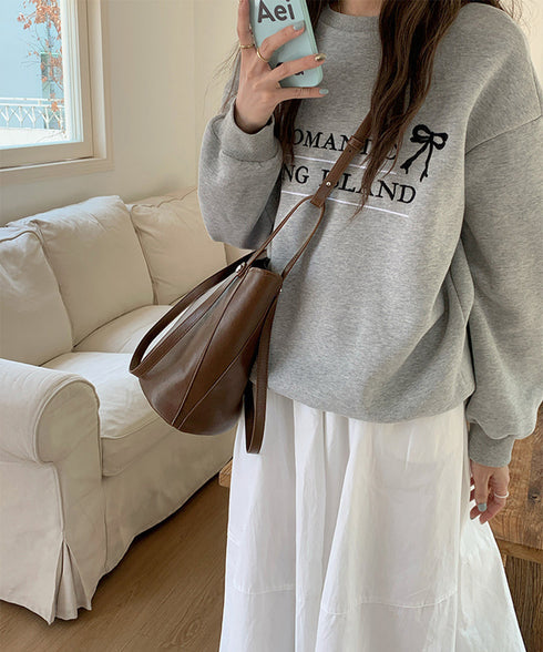 レトロバケットバッグ巾着ポーチ2点セット ショルダーバッグ 3wayミニトートレディース 通学通勤 きれいめフェイクレザーバッグ 大人上品肩掛けバッグ 斜め掛け鞄 92DRSP-001