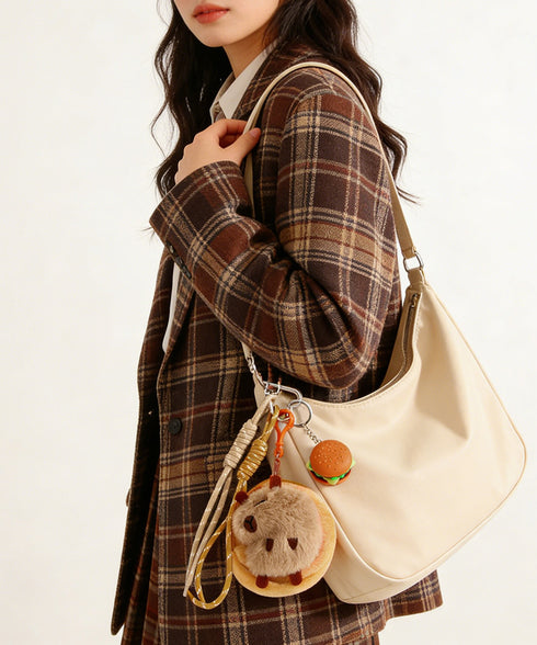 バッグチャーム人気キーホルダー 5タイプ ハンドメイド風 SNS映えグッズ 可愛いマルチチャーム おしゃれ バッグ飾りアクセサリー 個性的 レトロ風チャームギフト 92DZKJ-004