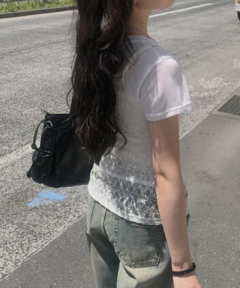 総レースシアーキャミソールレイヤード夏服 花柄レースインナー シースルーキャミ ビスチェ風トップス透け感 重ね着インナーセクシーきれいめ着やせ可愛いチラ見せキャミ 92HANPINFS-013