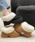 スエード調 ショートムートンブーツ厚底靴 ボリュームファー ショートブーツ もこもこムートンシューズ 暖かい冬ブーツ カジュアル 美脚ボアシューズ あったか防寒靴 92JLDZSW-004