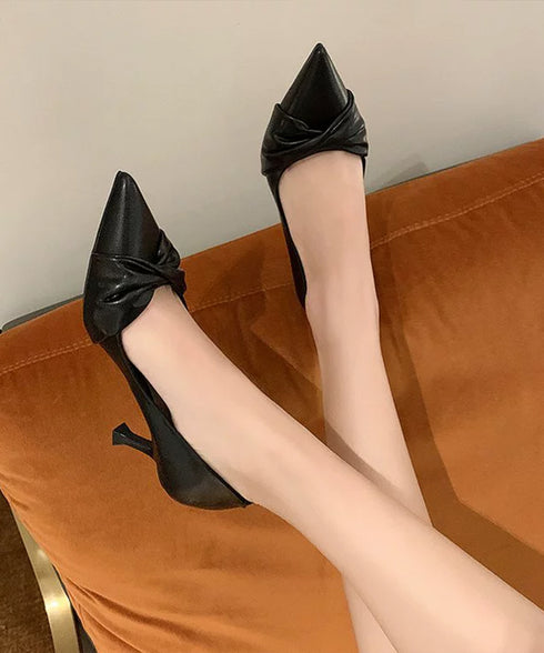 ツイストパンプスヒール選べるシューズ美脚 レディース ポインテッドトゥ ハイヒールパンプスフェミニン オフィスカジュアル 通勤くつ きれいめ エレガント靴 結婚式 92JLDZSW-012