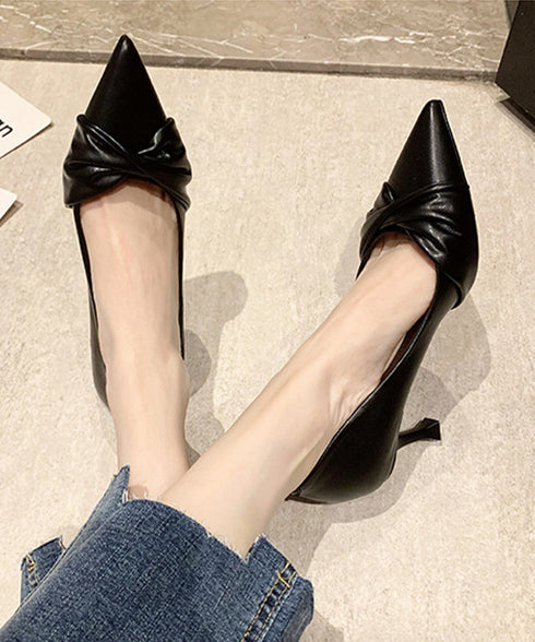 ツイストパンプスヒール選べるシューズ美脚 レディース ポインテッドトゥ ハイヒールパンプスフェミニン オフィスカジュアル 通勤くつ きれいめ エレガント靴 結婚式 92JLDZSW-012