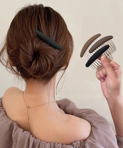 ヘアコーム3色セットヘアアクセサリー大人 可愛いヘアコーム夜会巻き ヘアアレンジグッズ 跡がつかない前髪コーム プチプラ まとめ髪マットコーム きれいめ 上品清楚 92KAIYUDZ-001