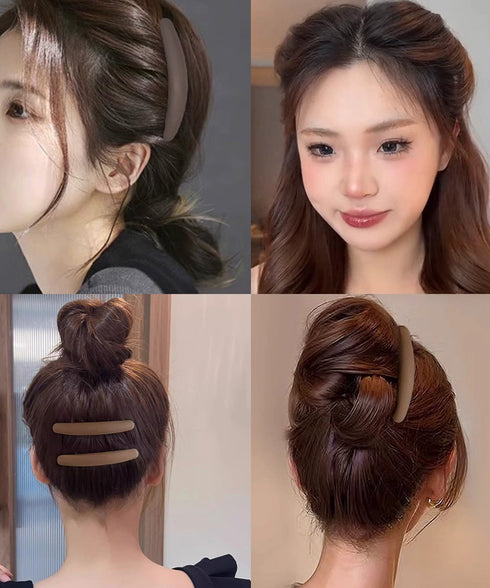 ヘアコーム3色セットヘアアクセサリー大人 可愛いヘアコーム夜会巻き ヘアアレンジグッズ 跡がつかない前髪コーム プチプラ まとめ髪マットコーム きれいめ 上品清楚 92KAIYUDZ-001