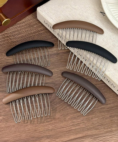 ヘアコーム3色セットヘアアクセサリー大人 可愛いヘアコーム夜会巻き ヘアアレンジグッズ 跡がつかない前髪コーム プチプラ まとめ髪マットコーム きれいめ 上品清楚 92KAIYUDZ-001