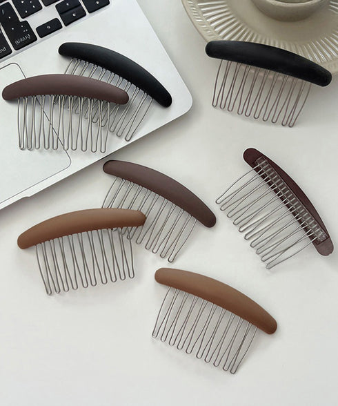 ヘアコーム3色セットヘアアクセサリー大人 可愛いヘアコーム夜会巻き ヘアアレンジグッズ 跡がつかない前髪コーム プチプラ まとめ髪マットコーム きれいめ 上品清楚 92KAIYUDZ-001