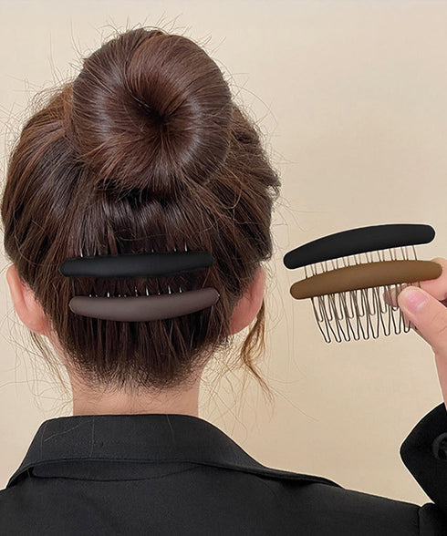 ヘアコーム3色セットヘアアクセサリー大人 可愛いヘアコーム夜会巻き ヘアアレンジグッズ 跡がつかない前髪コーム プチプラ まとめ髪マットコーム きれいめ 上品清楚 92KAIYUDZ-001