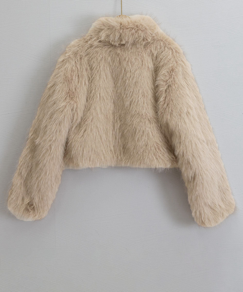 ファージャケット ふわふわファーボレロ冬 詳細画像25