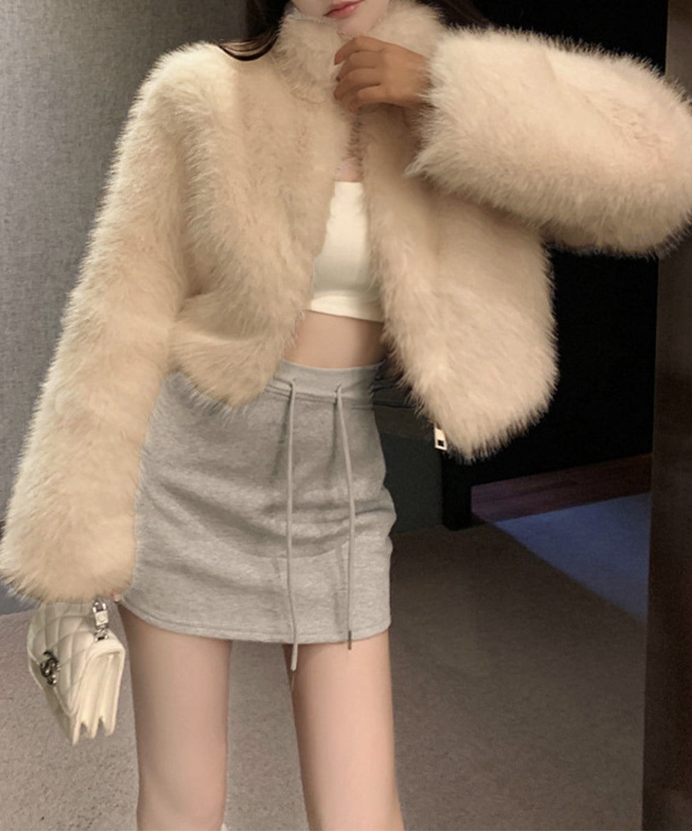 ファージャケット ふわふわファーボレロ冬 詳細画像3