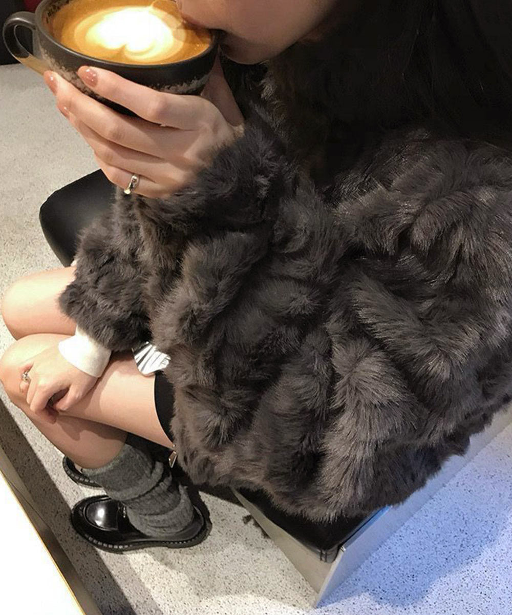 金ボタンファージャケットショート丈コート