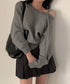 オフショルダーニットトップス肩見せ秋冬服 レディース アシンメトリーワンショルダーニット カジュアルきれいめ ゆったりニットセーター 大人可愛い肩出しニットお洒落 92MRJFS-004