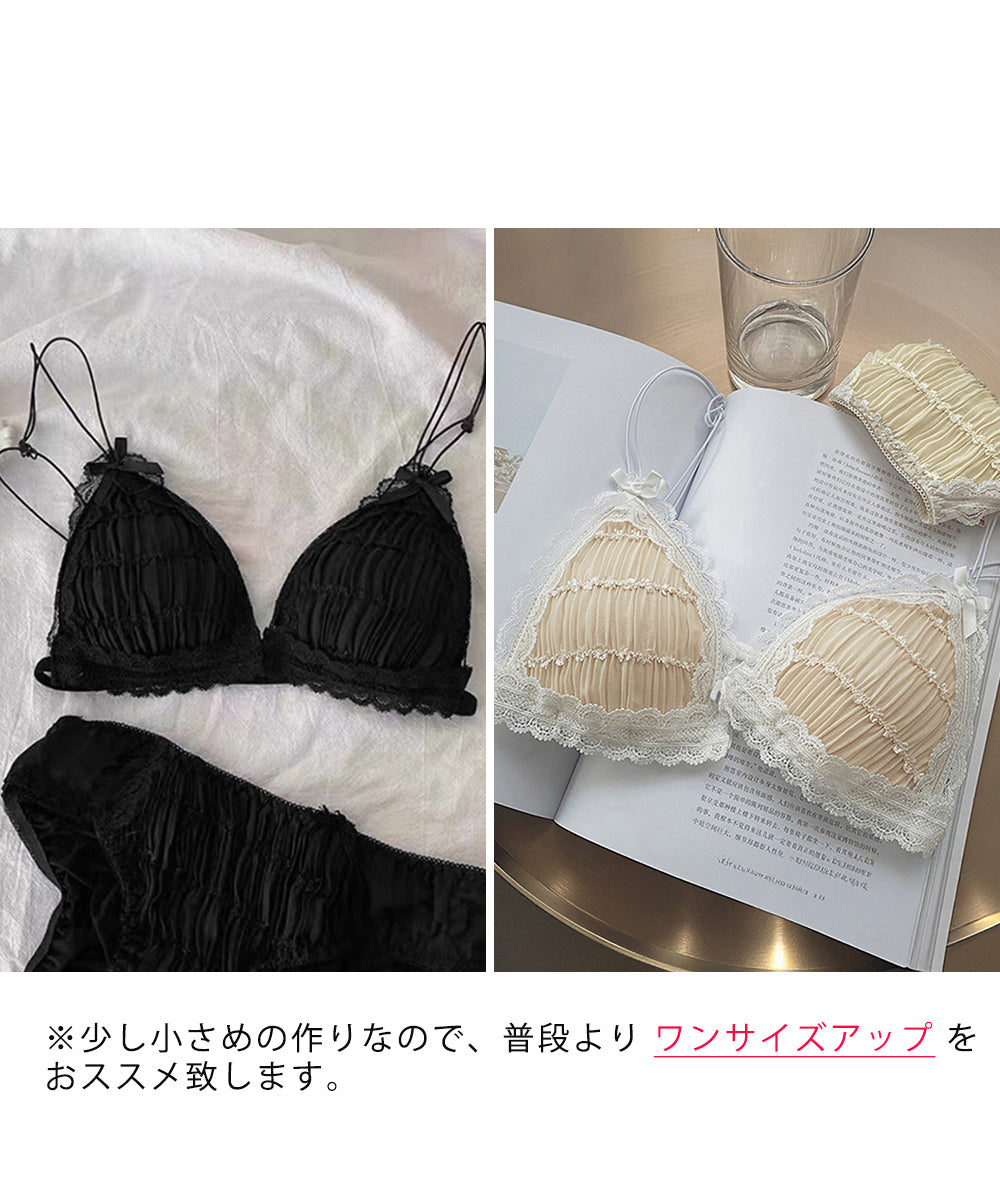 フロントホックブラショーツセット女性下着