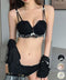 盛れるブラジャーショーツセット花柄レース レディース大人可愛い下着セット セクシーブラジャーノンワイヤー ローライズショーツ 谷間寄せるブラ 締め付けないショーツ 92NAMEIZI-003