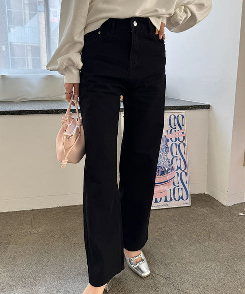 ワイドデニムパンツビンテージジーンズ美脚 レディース レトロ風ジーパン ワイドレングス ウォッシュデニム 脚長 ストレートデニム ゆったり 色落ちジーンズ 韓国風 92SFL-001