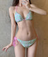 ハイレグビキニ上下セット チェック柄水着 リボンビキニ大人可愛い セパレート水着レディース ローライズビキニお洒落 紐ビキニ水着セクシー リゾート水着水遊び海辺夏 92SHENGJIA-002