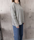 袖レース切り替え5分袖Tシャツカットソー レディースレーストップス 透け感袖カットソーきれいめ 体型カバー 大人オフィスカジュアル 上品春夏服ゆったりクルーネック 92SSJIALI-001