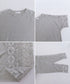 袖レース切り替え5分袖Tシャツカットソー レディースレーストップス 透け感袖カットソーきれいめ 体型カバー 大人オフィスカジュアル 上品春夏服ゆったりクルーネック 92SSJIALI-001