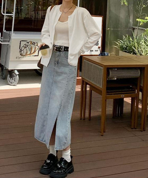 クルーネックニットカーディガン シンプル レディース ニット羽織り 長袖ニットトップス 着回し おしゃれ 前開きニットウェア無地 冷房対策 通学通勤ニットアウター 92SYL-001