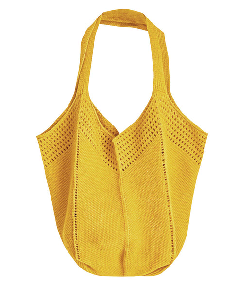 ニットバッグ 大容量トートバッグ肩掛け鞄 大きめナチュラルバッグ 透かし編みニット鞄 A4収納可 大人カジュアルサマーバッグ 韓国風カバン シンプル手提げバッグ 92TAYAN-001