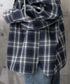 チェック柄フーデッドシャツレディース秋冬 微起毛切替BIGフードシャツ オーバーサイズシャツジャケット ヴィンテージ チェックシャツ ゆったり ネルシャツアウター 92YGLMY-002