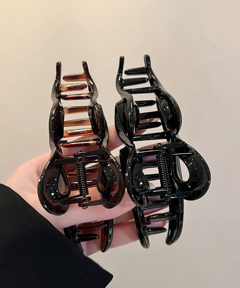 バンスクリップ大人 ヘアクリップおしゃれ 韓国風ヘアアクセサリーしっかり留まる ウェーブヘアクリップこなれ感 ヘアアレンジ簡単まとめ髪 ハーフアップクリップ大きめ 92YIPAI-001