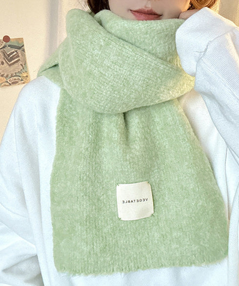 ニットマフラーカシミア風ネックウォーマー チクチクしない厚手マフラーレディース 暖かいストール韓国風 おしゃれショールマフラー無地シンプル 防風防寒グッズオフィス 92YZL-002
