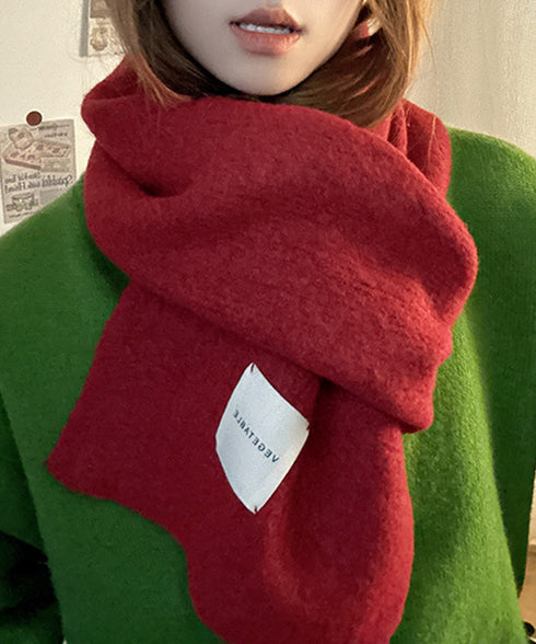 ニットマフラーカシミア風ネックウォーマー チクチクしない厚手マフラーレディース 暖かいストール韓国風 おしゃれショールマフラー無地シンプル 防風防寒グッズオフィス 92YZL-002