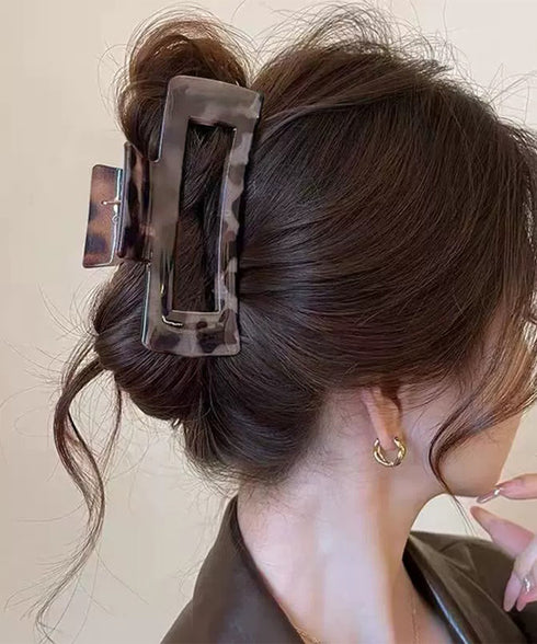 大人可愛い長方形ヘアクリップ レディース ヘアクリップ バンスクリップ おしゃれ 簡単 まとめ髪 ヘアアレンジ 大人可愛い 髪留め プレゼント 95FASHI-008