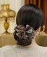 シュシュ大きめ 大人 ボリュームヘアゴム シュシュ ヘアアクセサリー ヘアゴム まとめ髪 ラインストーン 大人可愛い きれいめ 韓国風 髪飾り 結婚式 女子会 95FASHI-014