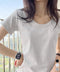 半袖tシャツ レディース 韓国風 ラウンドネックTシャツ 半袖トップス 柔らか素材 肌触り抜群 細見えトップスきれいめカジュアル 春夏新作トレンドアイテム 95DUANXIU-001