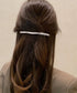 バレッタレディース ヘアアクセサリー レディース ヘアアクセ バーバレッタ メタル シンプル 上品 大人かわいい 韓国風 オフィス 通勤 デイリー ゴールド 95FASHI-004