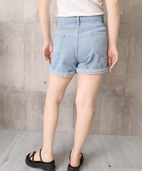 ショートパンツ 短パンデニム 韓国風 レディースデニムショートパンツ カジュアル シンプル おしゃれ 春夏秋着回し お出かけ ショート丈 定番ボトム 95NZDK-001