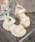 厚底スポーツサンダル 波形ソールスポサン ダブルベルト コンフォートサンダル軽量 マジックテープ 美脚脚長スニーカーサンダルお洒落夏靴疲れにくい プラットフォーム 96JIANLONG-006