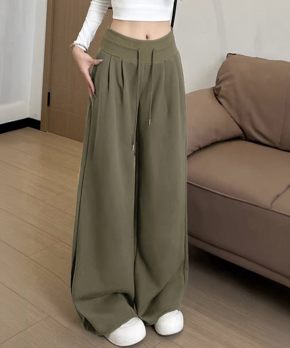 スウェットパンツハイウエストワイドパンツ