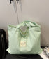 配色ストライプトートバッグ大容量韓国風鞄 レディース ワッペンタグ軽量サブバッグ A4収納 通勤通学トート おしゃれ ロゴタグ肩掛けバッグ 折りたたみ鞄旅行バッグ 96KZHUO-001