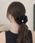 ボリュームシュシュオーガンジーヘアアクセ パールシュシュきれいめ上品 大ぶりシアーシュシュ大きめ フェミニンヘアゴム韓国風 バレエコア髪飾り レディース髪留めゴム 96SHUKE-002