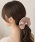 ボリュームシュシュオーガンジーヘアアクセ パールシュシュきれいめ上品 大ぶりシアーシュシュ大きめ フェミニンヘアゴム韓国風 バレエコア髪飾り レディース髪留めゴム 96SHUKE-002