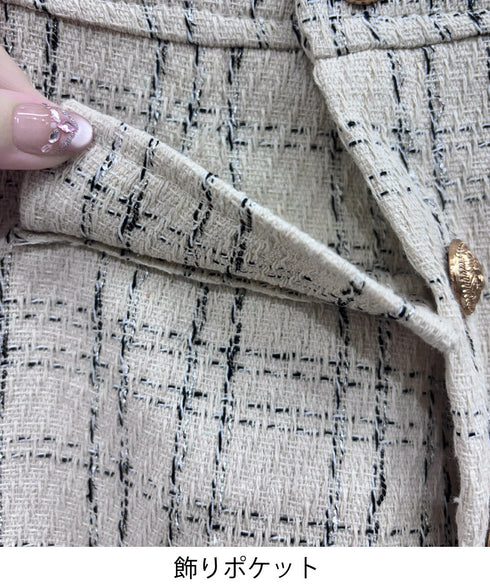 ツイードショートパンツ ラップスカート風 チェックパンツレディースきれいめ アシンメトリースカンツ パンツハイウエスト フロントボタンキュロットパンツ飾りポケット 97KZ-005