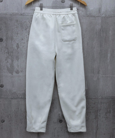 裏起毛コーデュロイテーパードパンツ9分丈 防寒裏フリースパンツレディース ウエストゴムパンツカジュアルきれいめ タック入りパンツあったか楽ちん アンクルパンツ秋冬 97KZ-006