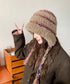 暖かいニット帽ファーキャップもこもこ帽子 ふわふわファー帽子 チクチクしないニットキャップ レディース毛糸帽子 大人可愛いボア帽子おしゃれ 韓国風帽子防風防寒保温 97MAOZI-001