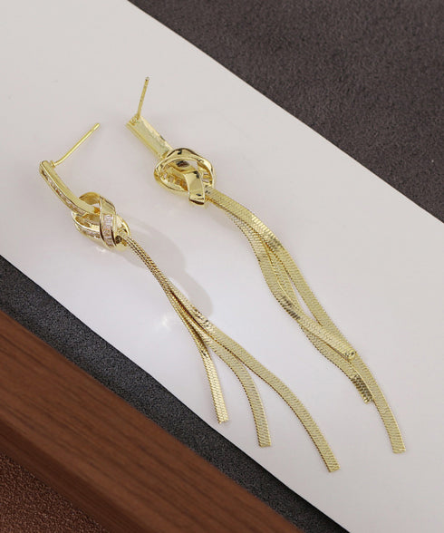 韓国風ロングチェーンピアス 揺れるピアス ラインストーンピアスレディース 大人かわいいノットピアス ツイストピアスぶら下がり キラキラ華奢ピアス ゴージャスピアス 97SHIPIN-001