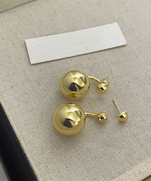 メタルボールピアス きれいめ 一粒ピアス 大人可愛いスタッドピアスレディース 韓国風シンプルピアスお洒落 オフィスカジュアルピアス高見え 丸玉ピアス上品清楚耳飾り 97SHIPIN-002