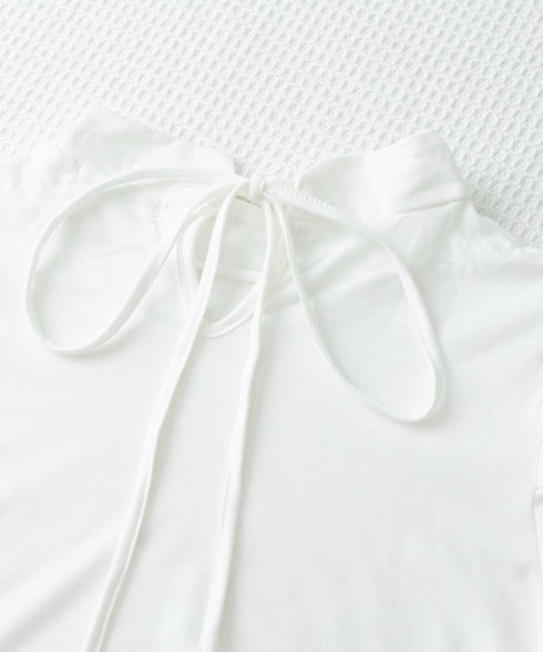 韓国風tシャツ レディース 半袖 お洒落 きれいめトップス春夏 シンプルtシャツ ボリューム袖カットソー バルーンスリーブブラウス クルーネックtシャツカジュアル 97SY-001