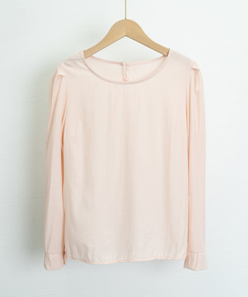 タックスリーブブラウス長袖韓国風トップス パフ袖トップス レディース きれいめブラウス オフィスカジュアル インナートップスおしゃれ クラシカルブラウス 学校行事 97SY-002