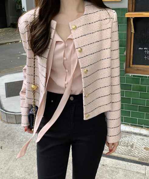 韓国風ボウタイブラウスレディースきれいめ 長袖リボンタイブラウス オフィスカジュアル 大人可愛いトップス 春夏 ノーカラーブラウス スーツインナーブラウス上品清楚 97SY-003