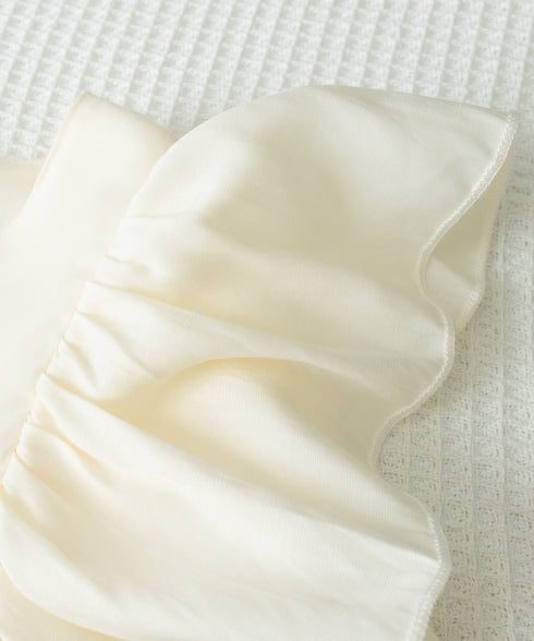 ラッフルブラウス韓国風 レディース 長袖 大人可愛いブラウスボリューム袖 フェミニントップス春夏秋 フォーマルブラウス華やか オフィスカジュアル 幼稚園入園式服装 97SY-004