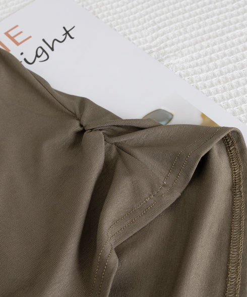 サイドギャザーtシャツ半袖トップス韓国風 VネックTシャツ春夏 半袖カットソーレディース 着やせtシャツ大人可愛い カジュアルトップス タイトtシャツ細見えお洒落 97SY-013