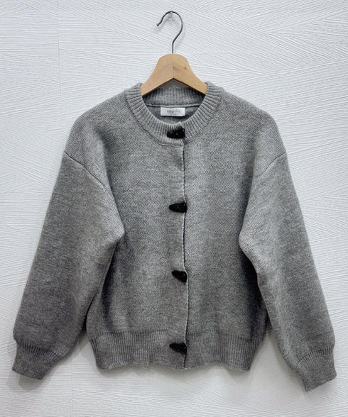 韓国風トグルボタンニットカーディガン秋冬 暖かいカーディガンレディース長袖 ドロップショルダー前開きニットトップス オフィスカジュアルカーディガンきれいめセーター 97SY-016