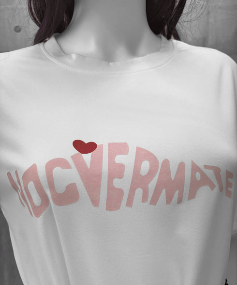 ロゴTシャツワンピース 巻きミニスカート プチプラセットアップレディースカジュアル ロングtシャツおしゃれ 英字プリントtシャツ半袖 ラップミニスカートレイヤード 97TAOZH-001