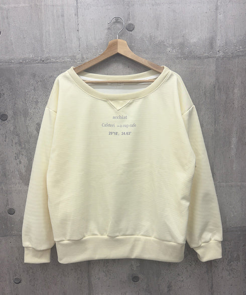 英字ロゴスウェットセットアップ大人可愛い レディーストレーナーきれいめ ポケット付き インナーパンツ付きスカートウエストゴム ドロップショルダートップスおしゃれ服 97TAOZH-003